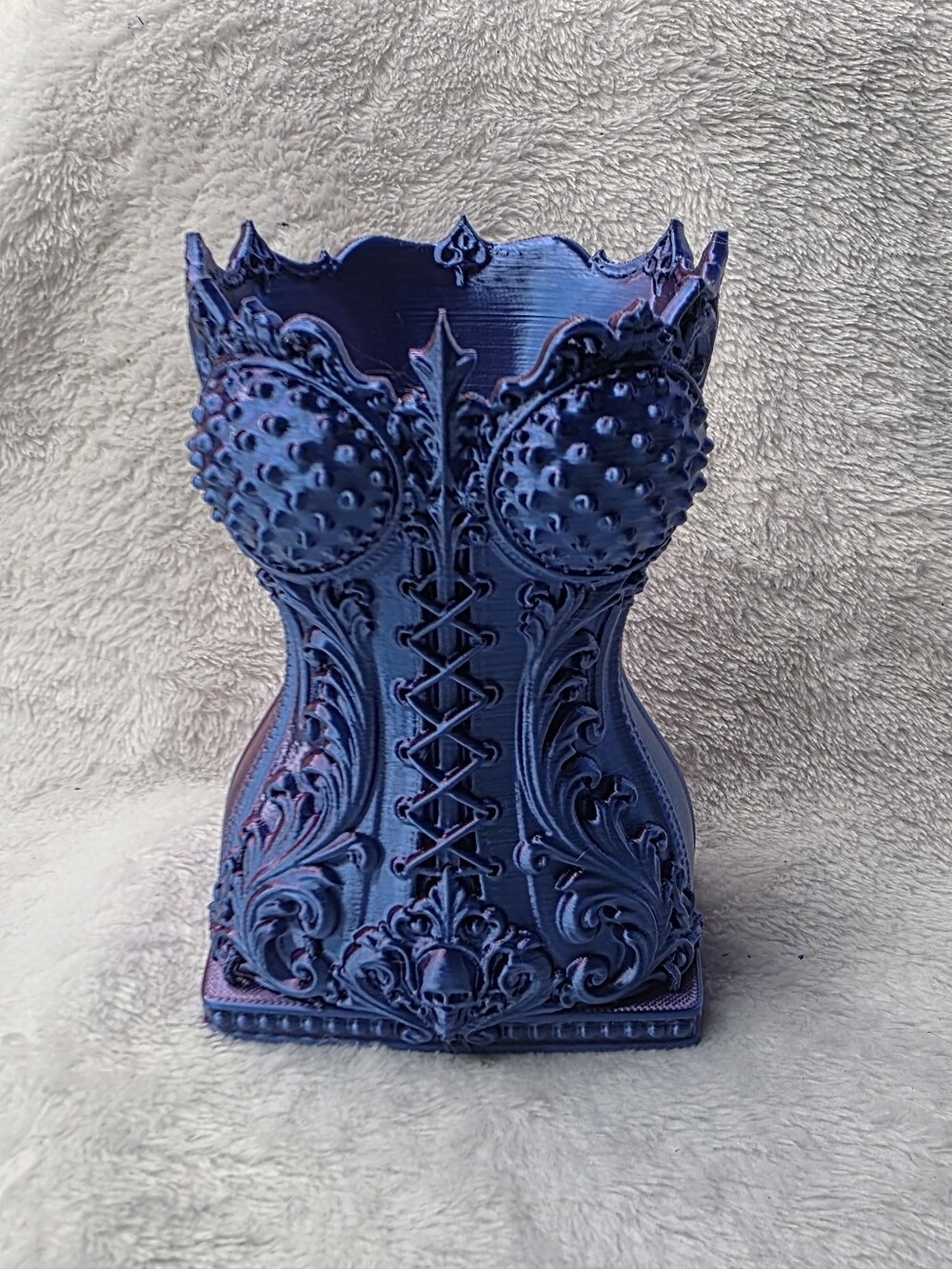 Decorative Gothic Corset Makeup Beush Pencil Holder